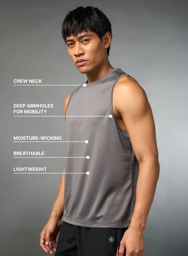 Men_s-Running-Essential-Grey-Tank-TOP - Image 5