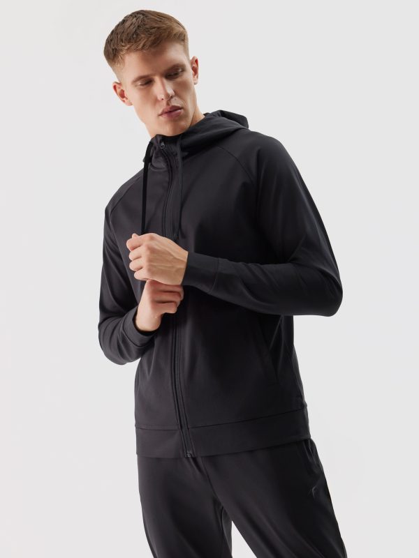 Men_s-zip-up-training-hoodie-black - Image 5