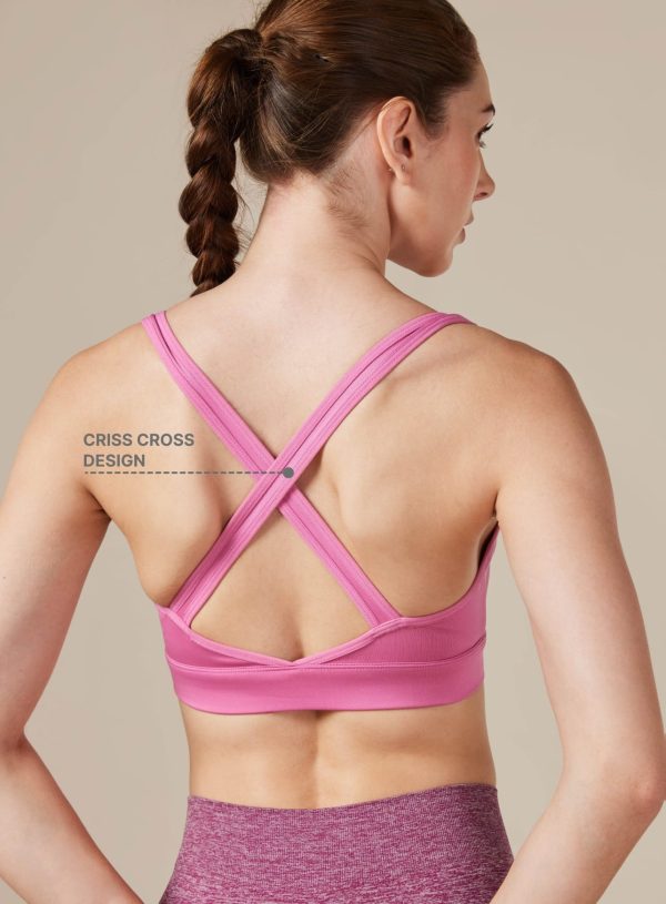 Women_s-Pink-Criss-Cross-sports-Bra - Image 5