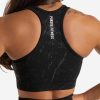 women-marble-seamless-sports-bra-black - Image 3