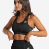 women-marble-seamless-sports-bra-black - Image 5