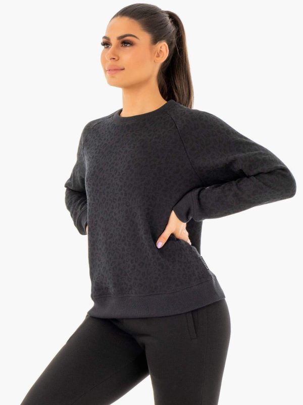 women-sweatshirt-black - Image 3