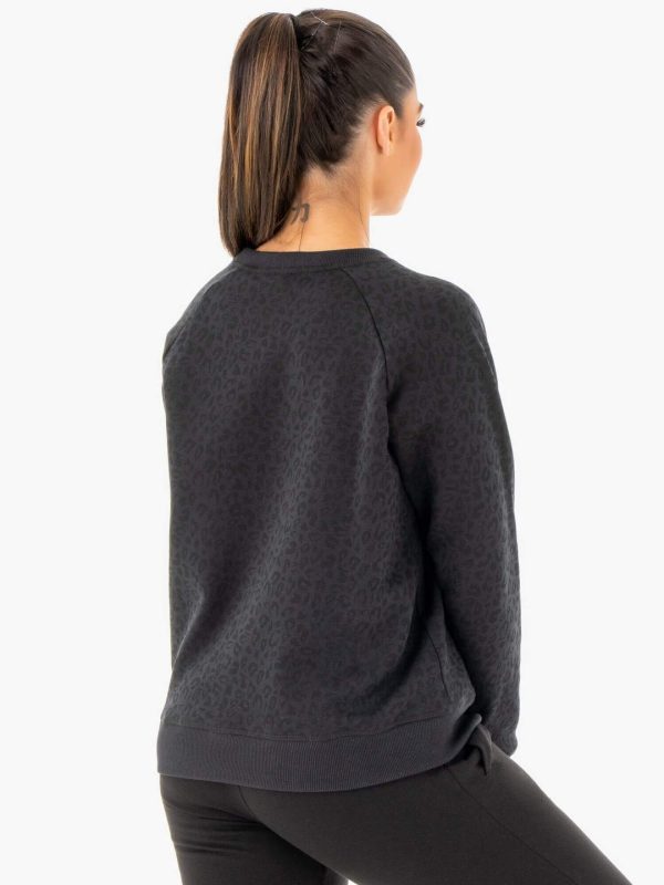 women-sweatshirt-black - Image 4