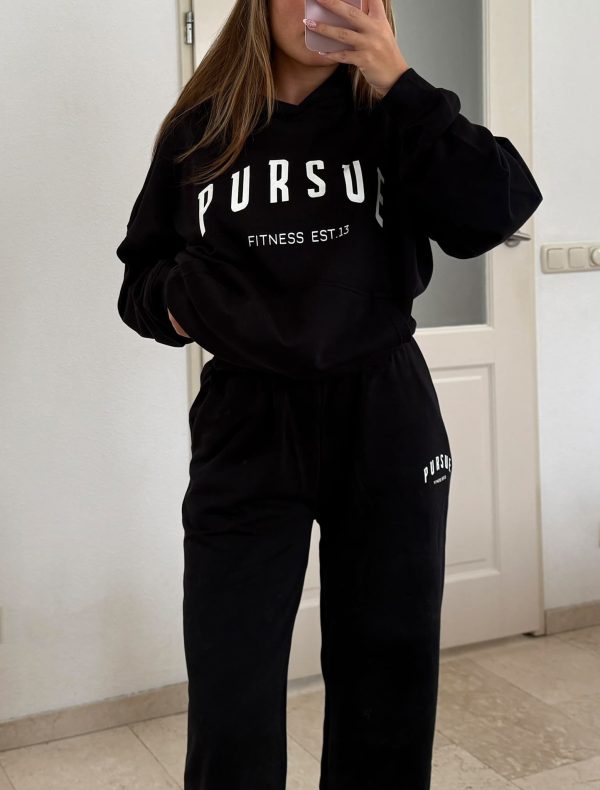 women-varsity-oversized-hoodie-black - Image 3